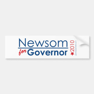 Newsom voor gouverneur bumpersticker