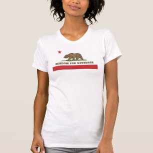 Newsom voor gouverneur t-shirt