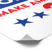 Newsom voor President Make America Care Again 2028 Poster (Hoek)