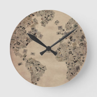 Newspaper Clock Ronde Klok