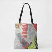 Newspaper Collage Tote Bag (Voorkant)