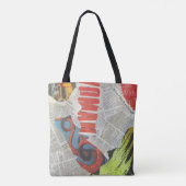 Newspaper Collage Tote Bag (Achterkant)