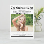 Newspaper Graduation with photos Kaart (Staand voorkant)
