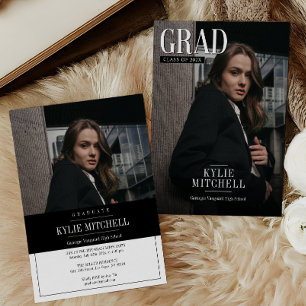 Newspaper Hoesje Afstuderen Uitnodiging