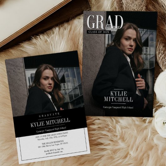 Newspaper Hoesje Afstuderen Uitnodiging