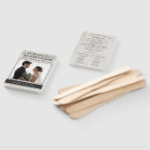 Newspaper Photo Wedding Program Timeline Handwaaier (Niet-gemonteerd)