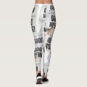 Newspaper Print Leggings (Dos)