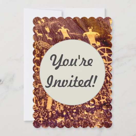 Newspaper Rock American Indian Utah Kaart (Voorkant)