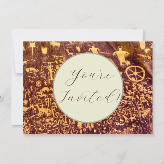 Newspaper Rock American Indian Utah Kaart (Voorkant)