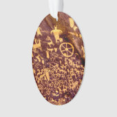 Newspaper Rock American Indian Utah Ornament (voorkant)