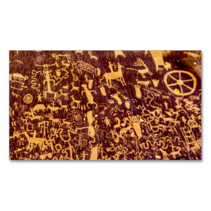 Newspaper Rock American Indian Utah Visitekaartje Magneet