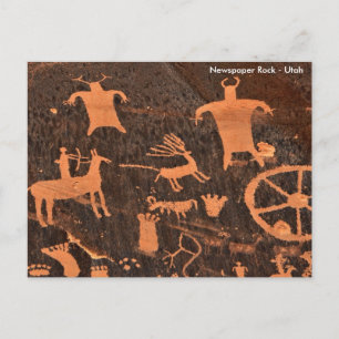 Newspaper Rock - Utah Briefkaart