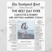 Newspapier Wedding Programme (Voorkant)
