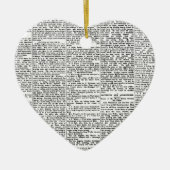 Newsprint Keramisch Ornament (Voorkant)