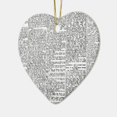 Newsprint Keramisch Ornament (Links)