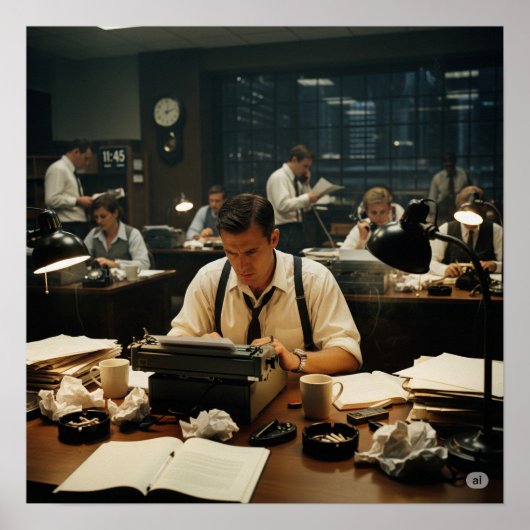  Newsroom Graphic Poster (Voorkant)