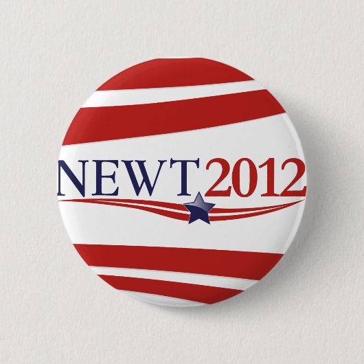 Newt Gingrich 2012 Ronde Button 5,7 Cm (Voorkant)