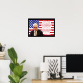 Newt Gingrich Quote - "Het Amerikaanse volk..." Poster (Thuiskantoor)