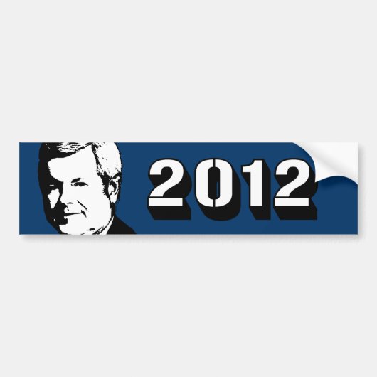 NEWT GINGRICH TALING HEAD BUMPERSTICKER (Voorkant)