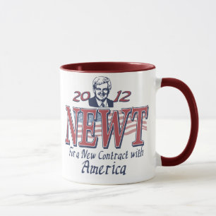 Newt Gingrich voor President 2012 Gear Mok