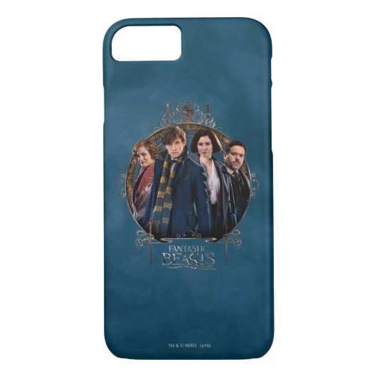 NEWT SCAMANDER™ en Company Art Nouveau Lijst Case-Mate iPhone Case (Achterkant)