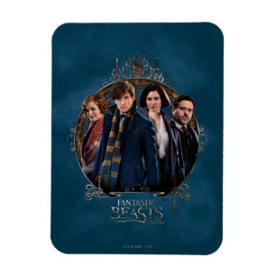 NEWT SCAMANDER™ en Company Art Nouveau Lijst Magneet