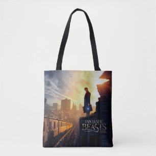 NEWT SCAMANDER™ in het verwoeste gebouw Tote Bag