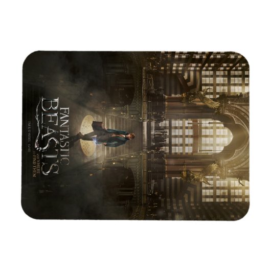 NEWT SCAMANDER™ in MACUSA™ Headquarters Magneet (Horizontaal)