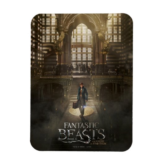 NEWT SCAMANDER™ in MACUSA™ Headquarters Magneet (Verticaal)