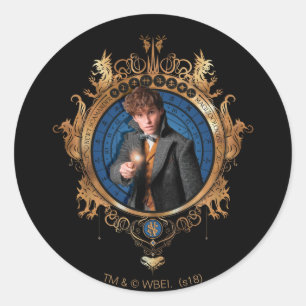 NEWT SCAMANDER™-portret Ronde Sticker