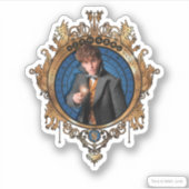NEWT SCAMANDER™-portret Sticker (Voorkant)
