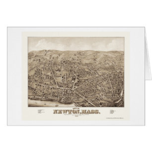 Newton, carte panoramique de mA - 1878