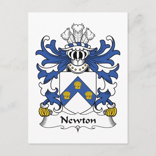 Newton Family Crest Briefkaart (Voorkant)