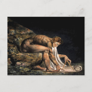 Newton William Blake Masonic Painting Briefkaart