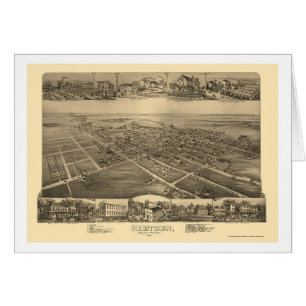 Newtown, carte panoramique de PA - 1893