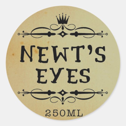 Newts Eyes Apothecary Halloween labels (Voorkant)