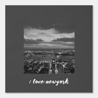 Newyork City Skyline Nachtlampjes Zwart Wit Grijs Behang