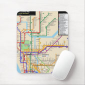 Newyork-metro Mousepad Muismat (Met muis)