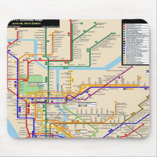 Newyork-metro Mousepad Muismat