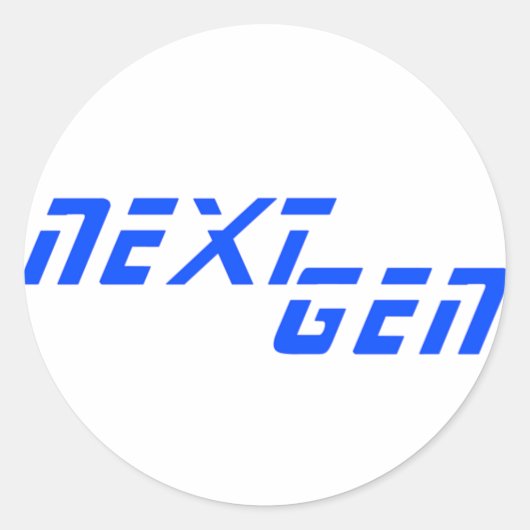 Next Gen Ronde Sticker (Voorkant)