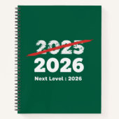 Next Level 2026 | Funny Goodbye 2025 New Year's Notitieboek (Voorkant)