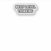 Next Level Thinking Innovatie Groei Visionair MI Sticker (Voorkant)