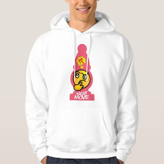 NEXT MOVE MASTER CHESS BY MASANSER PIXELAT HOODIE (Voorkant)