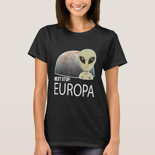 Next stop Europa T-shirt (Voorkant)
