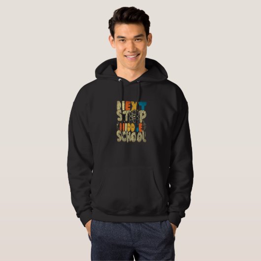 Next Stop Middle School Elementary Graduation Stud Hoodie (Voorkant volledig)
