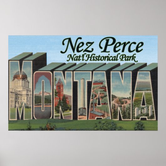 Nez Perce Nat'l Park, Montana Poster (Voorkant)