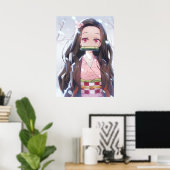 Nezuko Anime Kimetsu no Yaiba Poster (Thuiskantoor)