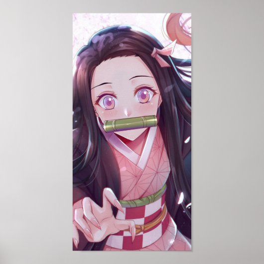 Nezuko demon slayer poster (Voorkant)