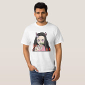 Nezuko kamado boos t-shirt (Voorkant volledig)
