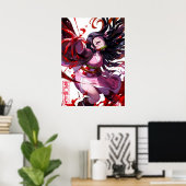 Nezuko Kamado Demon Slayer Poster (Thuiskantoor)